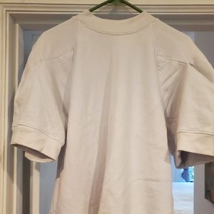 Agolde white puff sleeve sweatshirt